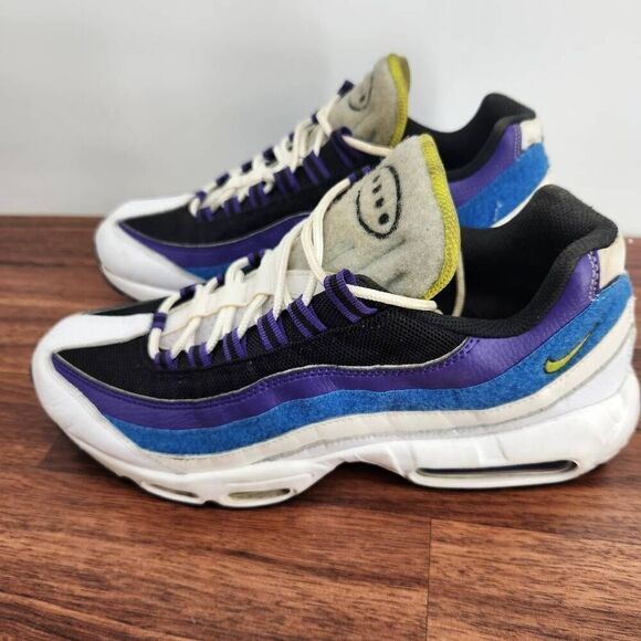 Nike DD9600 100 Men Air Max 95 Kaomoji White Blue Gray Purple Running Shoes 10.5 main image 6